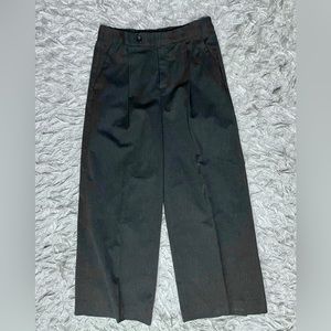 Banana republic factory wide leg grey flannel trousers